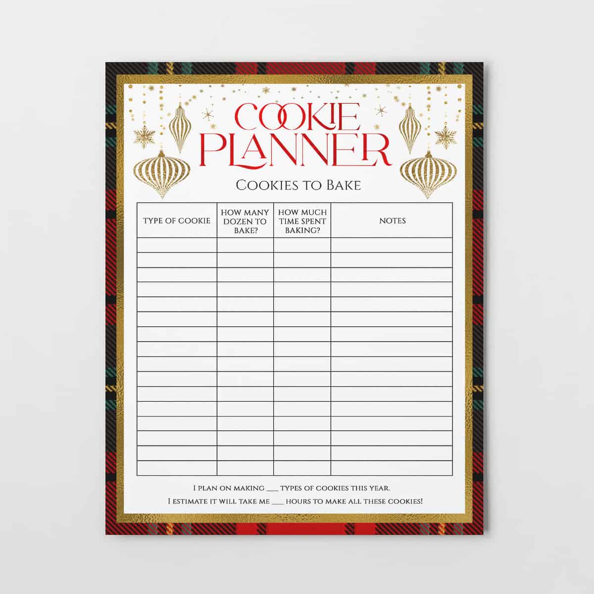 Ultimate Christmas planner printable pages