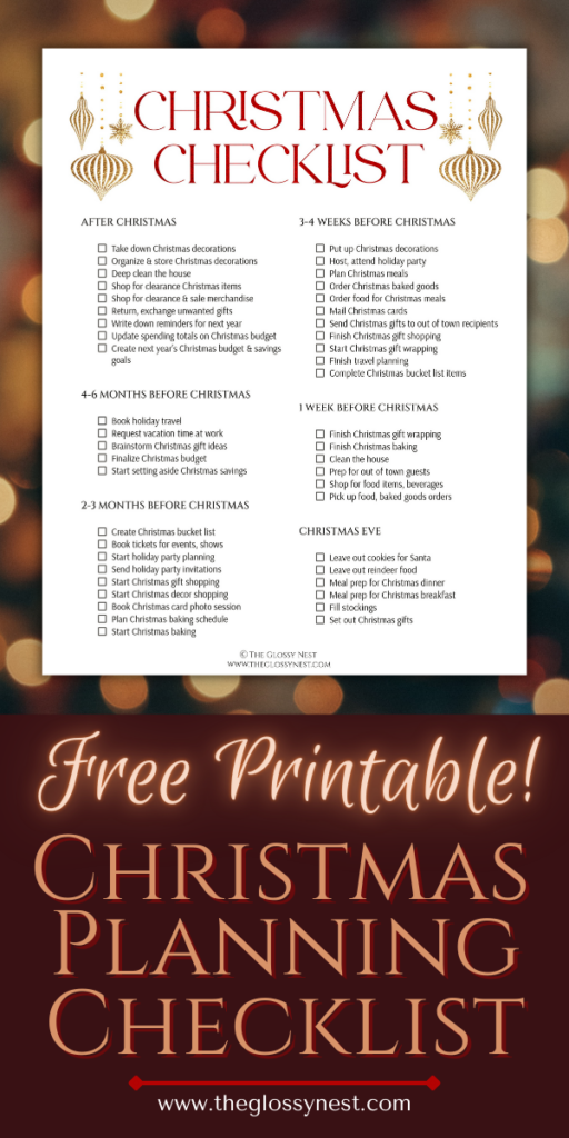 {free Printable!} A Christmas Planning Checklist For This Year