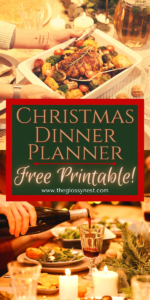 {Free Printable!} Christmas Meal Planner Printable to Prep a Feast