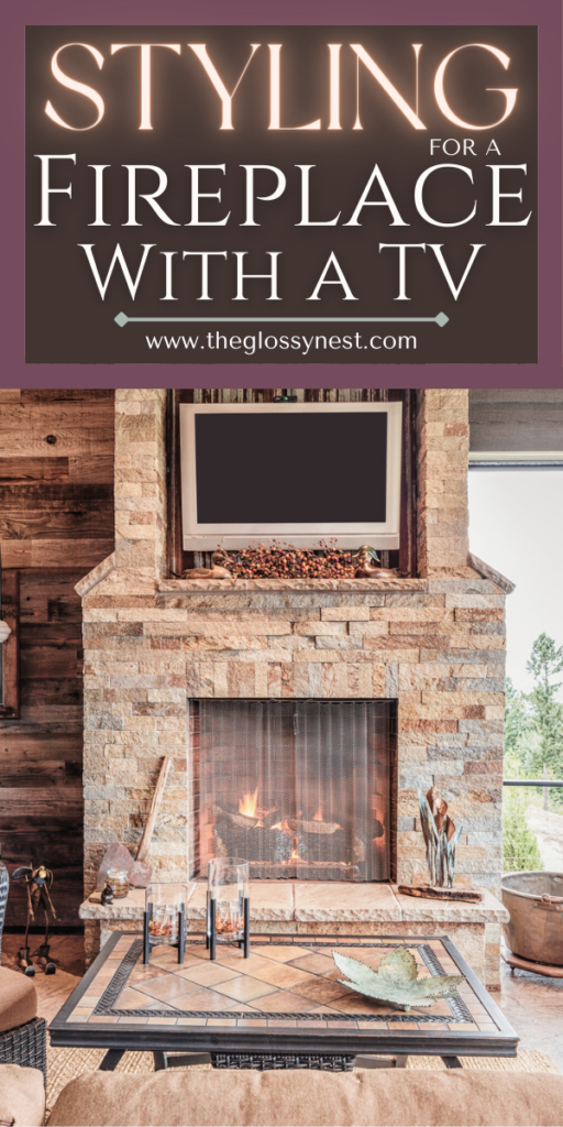 styling for a fireplace with a tv