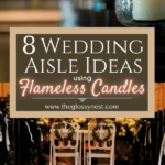 wedding aisle ideas using flameless candles