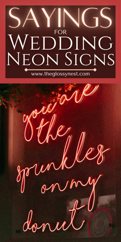 sayings for wedding neon signs