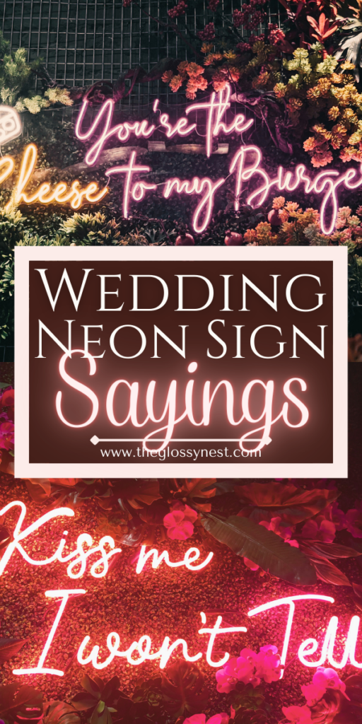 wedding neon sign sayings