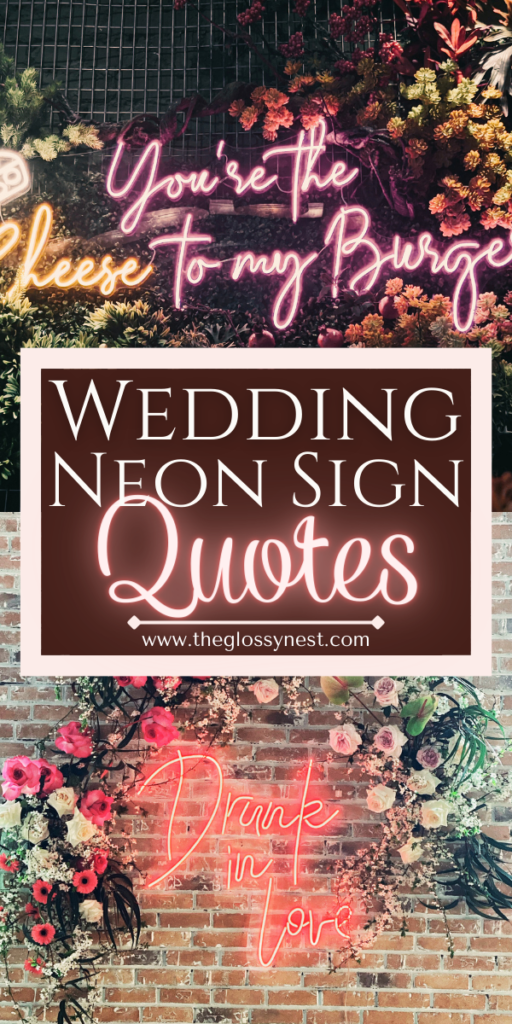 wedding neon sign quotes