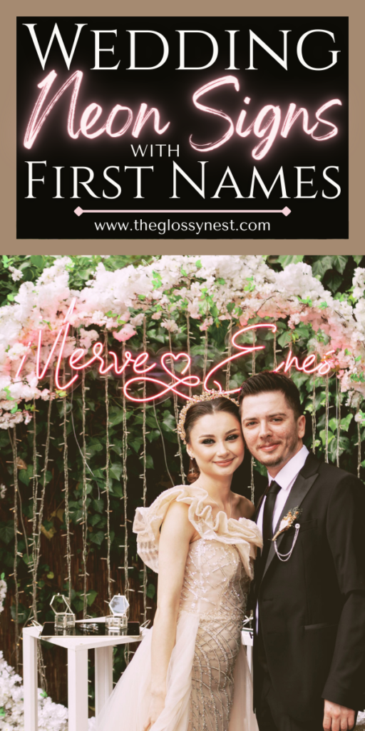 wedding neon signs with first names