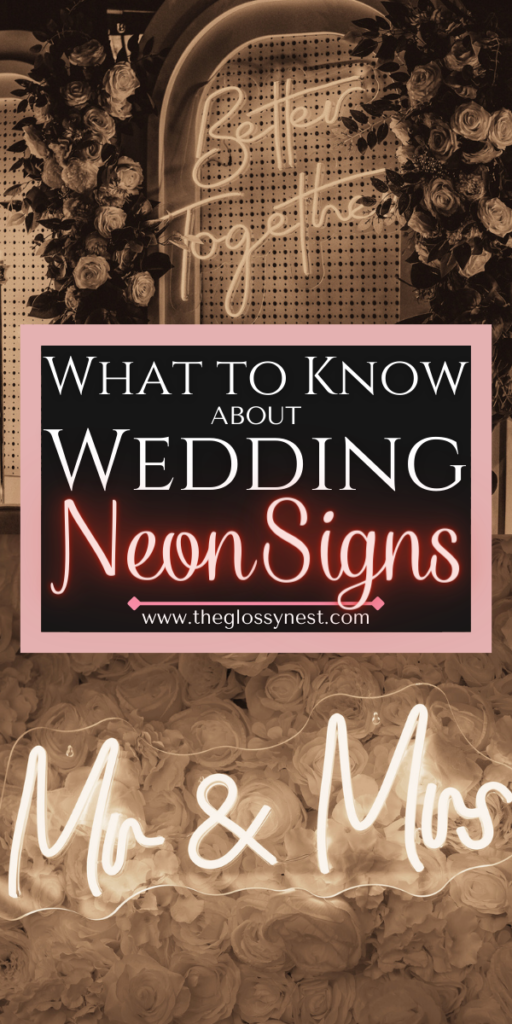 what to know about wedding neon signs