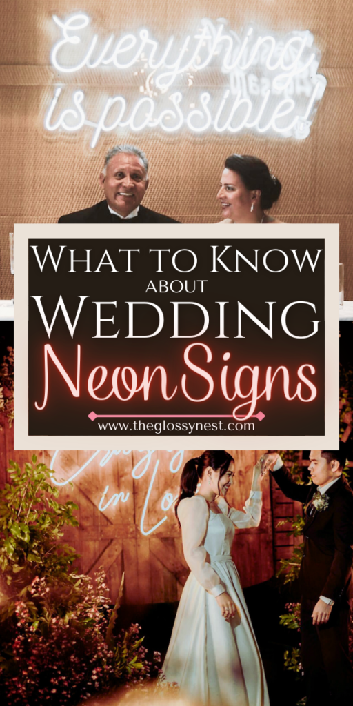 what to know about wedding neon signs