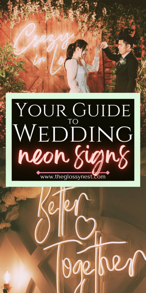 your guide to wedding neon signs