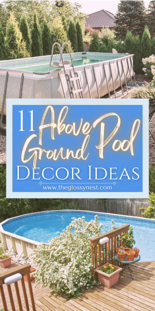 above ground pool deck decor ideas