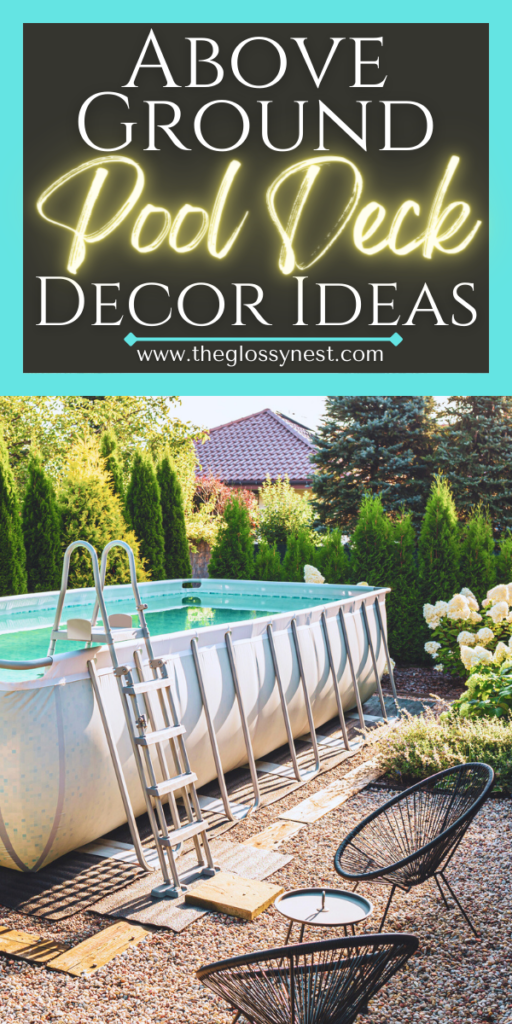 above ground pool deck decor ideas