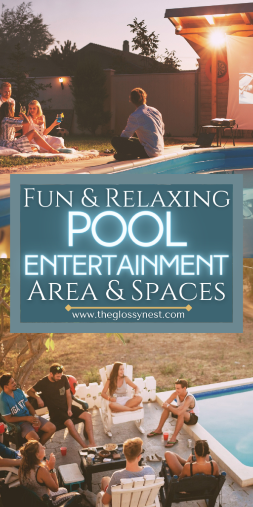 fun & relaxing pool entertainment area & spaces