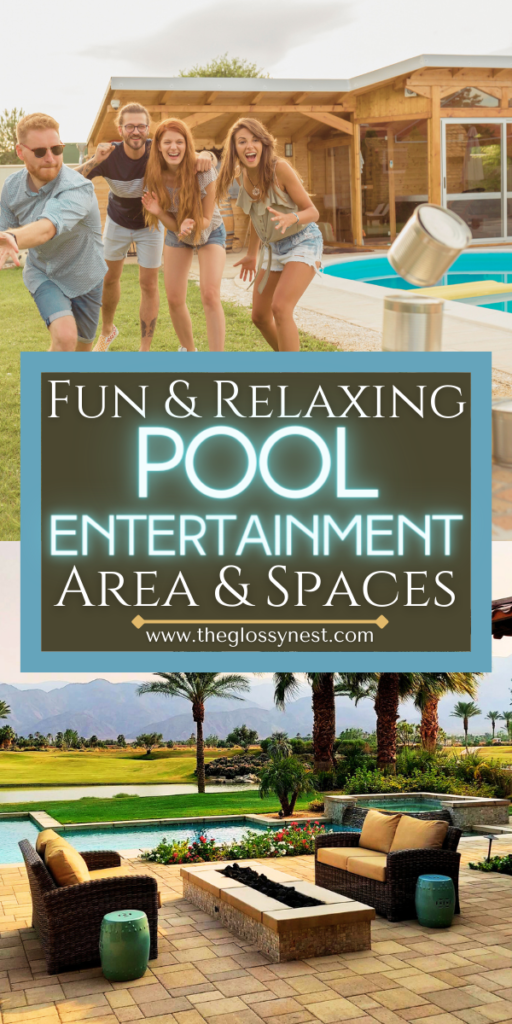 fun & relaxing pool entertainment area & spaces