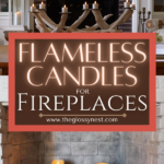 flameless candle ideas for fireplaces