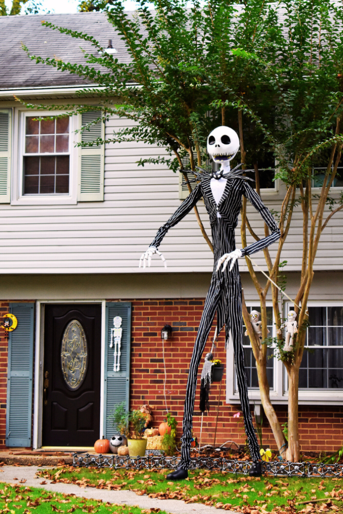 extra tall jack skellington halloween front yard