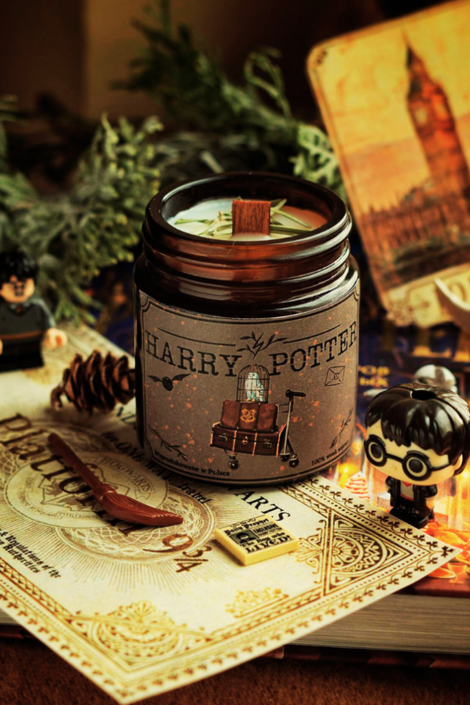 halloween harry potter jar candle