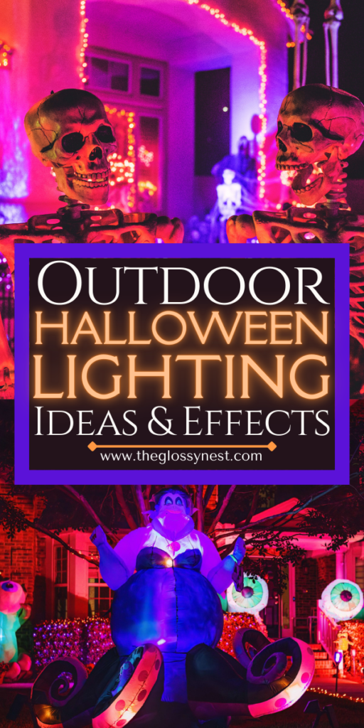 outdoor halloween lighting ideas & effects