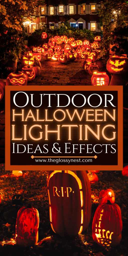 outdoor halloween lighting ideas & effects