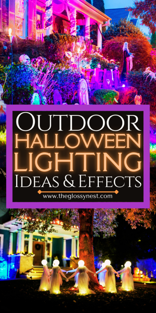 outdoor halloween lighting ideas & effects